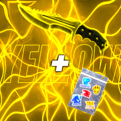 Huntsman Knife CS2 + 5x Naklejka CS2