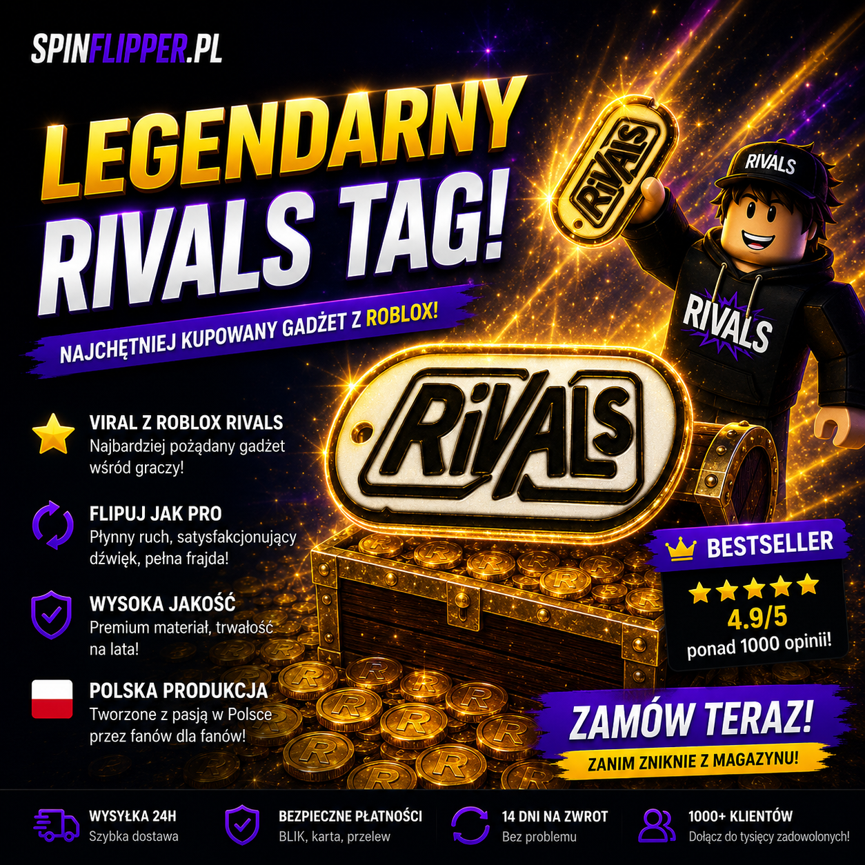 Roblox Rivals brelok "RIVALS"