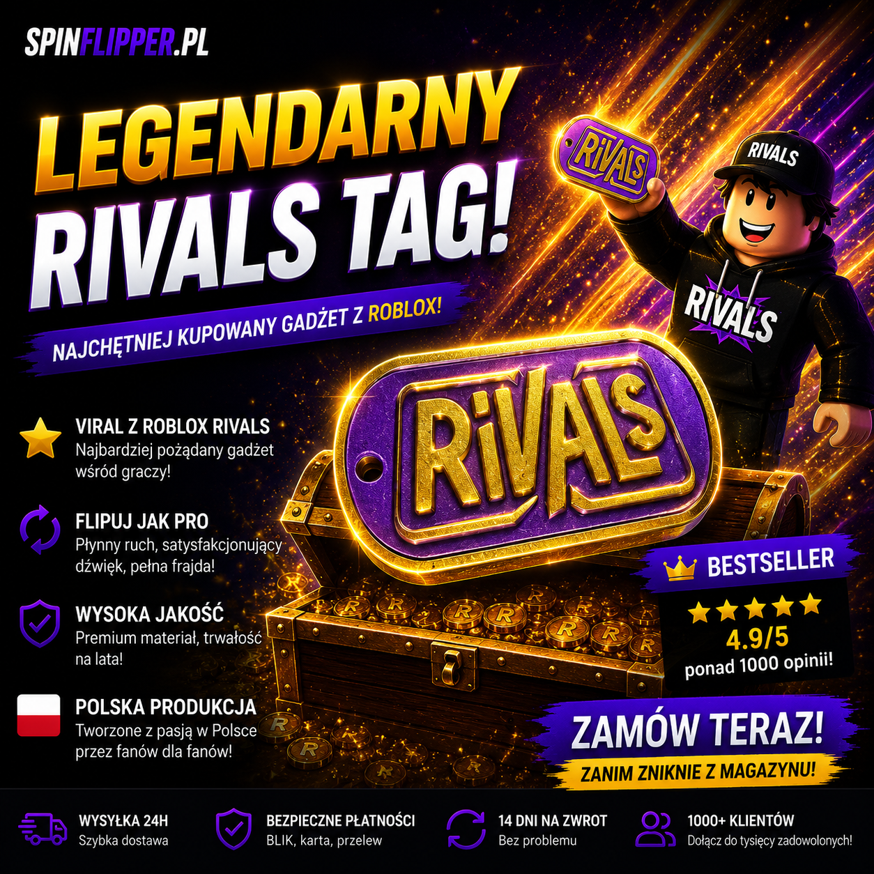 Roblox Rivals brelok "RIVALS"