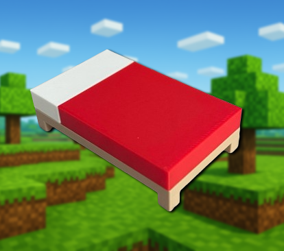 Łóżko z Minecraft