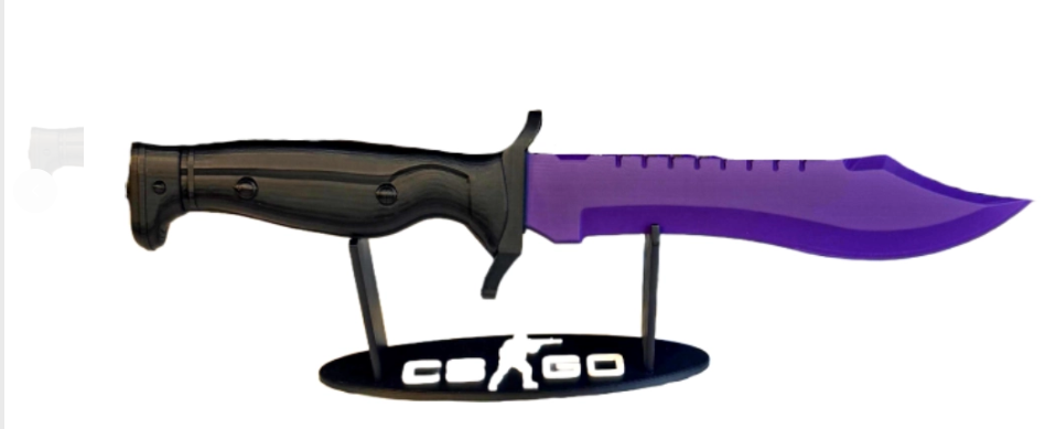 Nóż Bowie CS2 + 5x Naklejka CS2