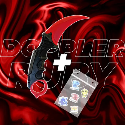 Nóż Karambit CS2 + 5x Naklejka CS2