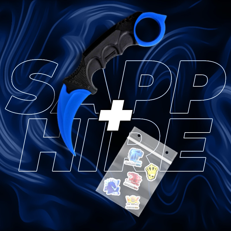 Nóż Karambit CS2 + 5x Naklejka CS2