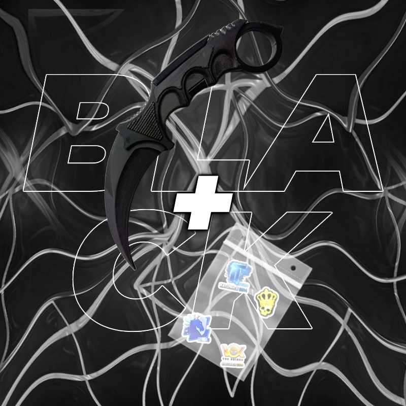 Nóż Karambit CS2 + 5x Naklejka CS2