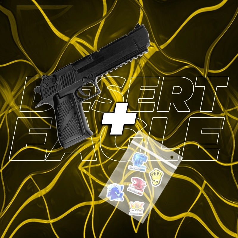 DESERT EAGLE BLACK CS2 + 5x naklejka CS2