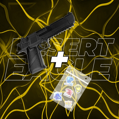 DESERT EAGLE BLACK CS2 + 5x naklejka CS2