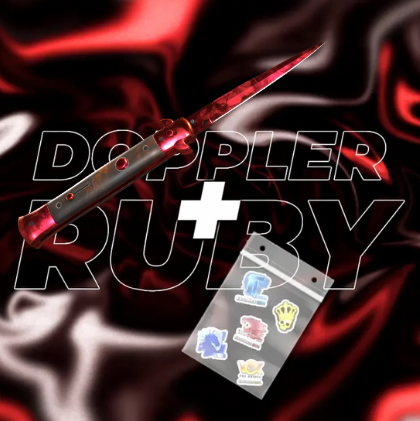 Nóż Stiletto CS2 + 5x Naklejka CS2