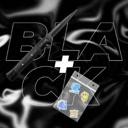 Nóż Stiletto CS2 + 5x Naklejka CS2