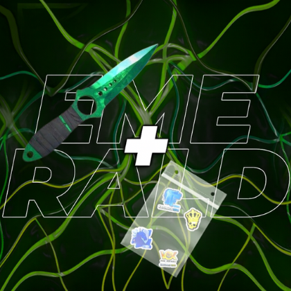 Nóż Skeleton CS2 + 5x Naklejka CS2