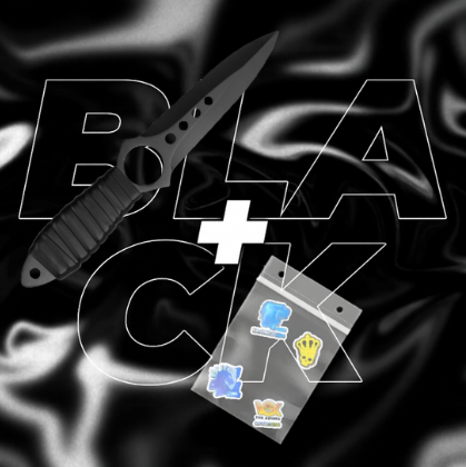 Nóż Skeleton CS2 + 5x Naklejka CS2