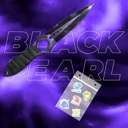 Nóż Skeleton CS2 + 5x Naklejka CS2