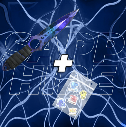 Nóż Skeleton CS2 + 5x Naklejka CS2