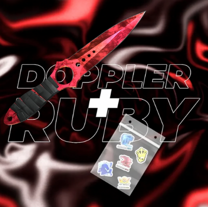 Nóż Skeleton CS2 + 5x Naklejka CS2