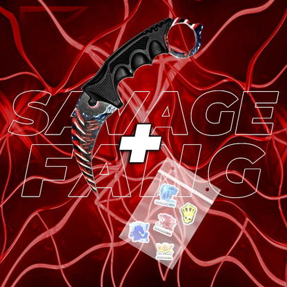 METALOWY Nóż Karambit CS2 IRL + 5x Naklejka CS2