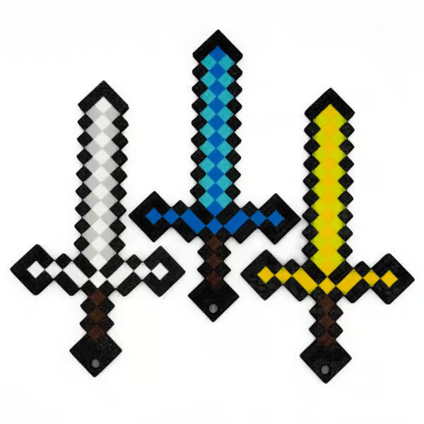Brelok Miecz Minecraft