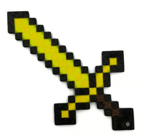 Brelok Miecz Minecraft