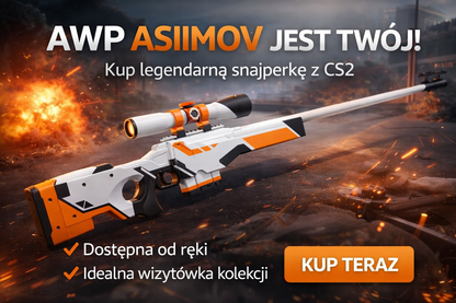 AWP Asiimov Replika 1:1 + 50x naklejka CS2