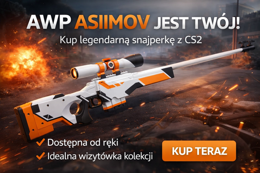 AWP Asiimov Replika 1:1 + 50x naklejka CS2
