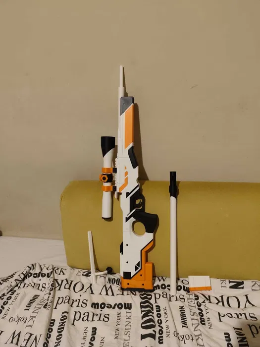 AWP Asiimov Replika 1:1 + 50x naklejka CS2