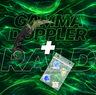 METALOWY Nóż Karambit CS2 IRL + 5x Naklejka CS2