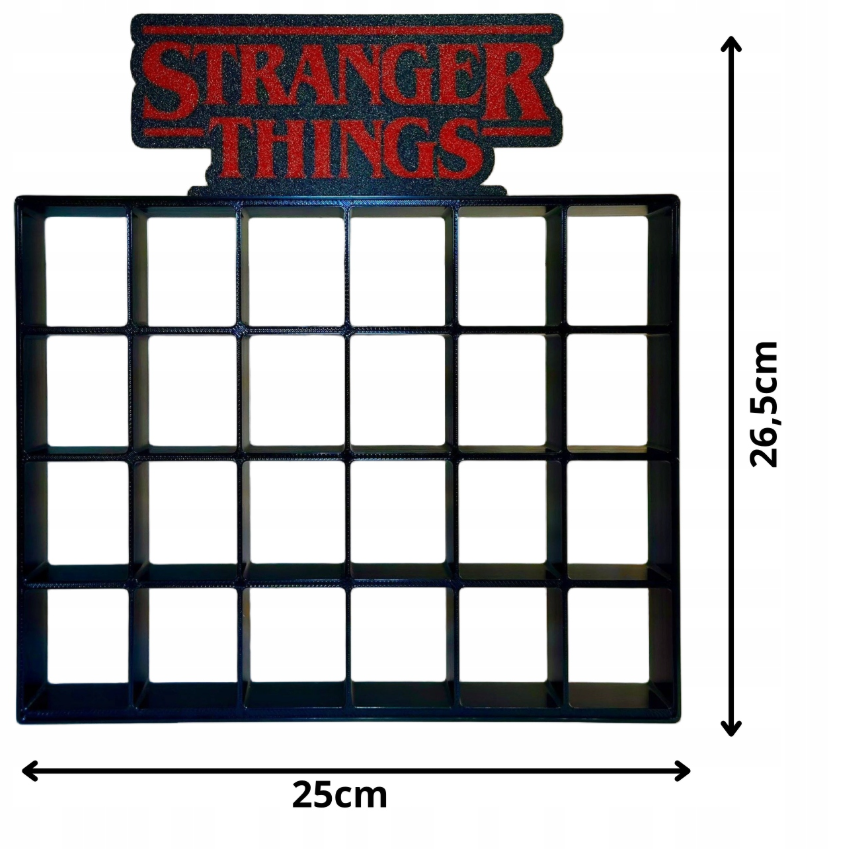 Półka Stranger Things do figurek kolekcjonerskich V3