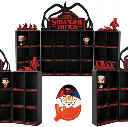 Półka Stranger Things na figurki Kinder Joy Funko V4